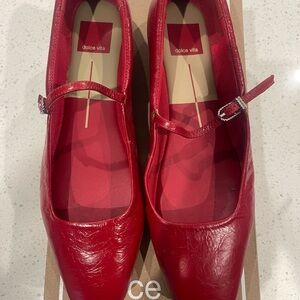 Dolce Vita Red Mary Jane Flats